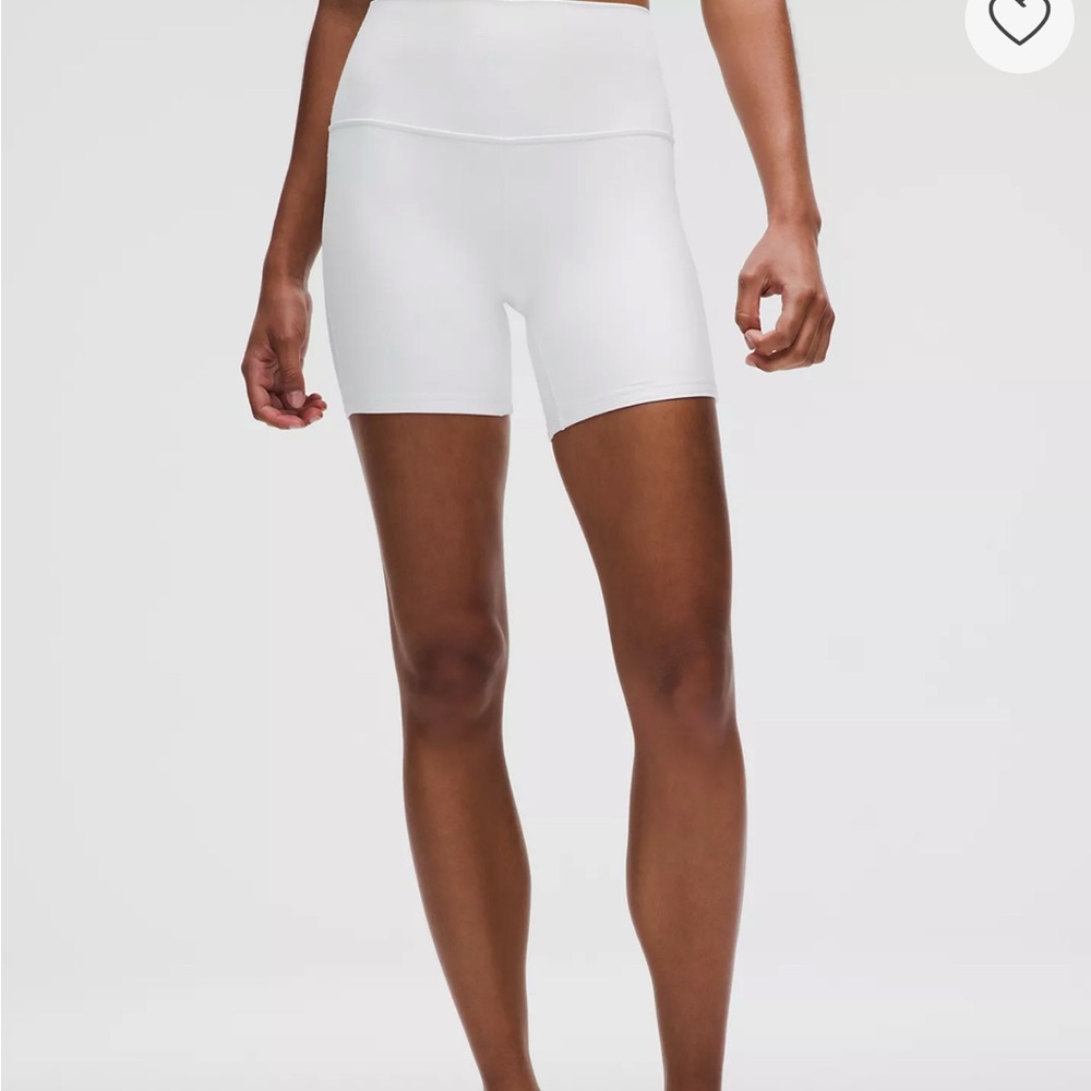 lululemon athletica White Bike Shorts